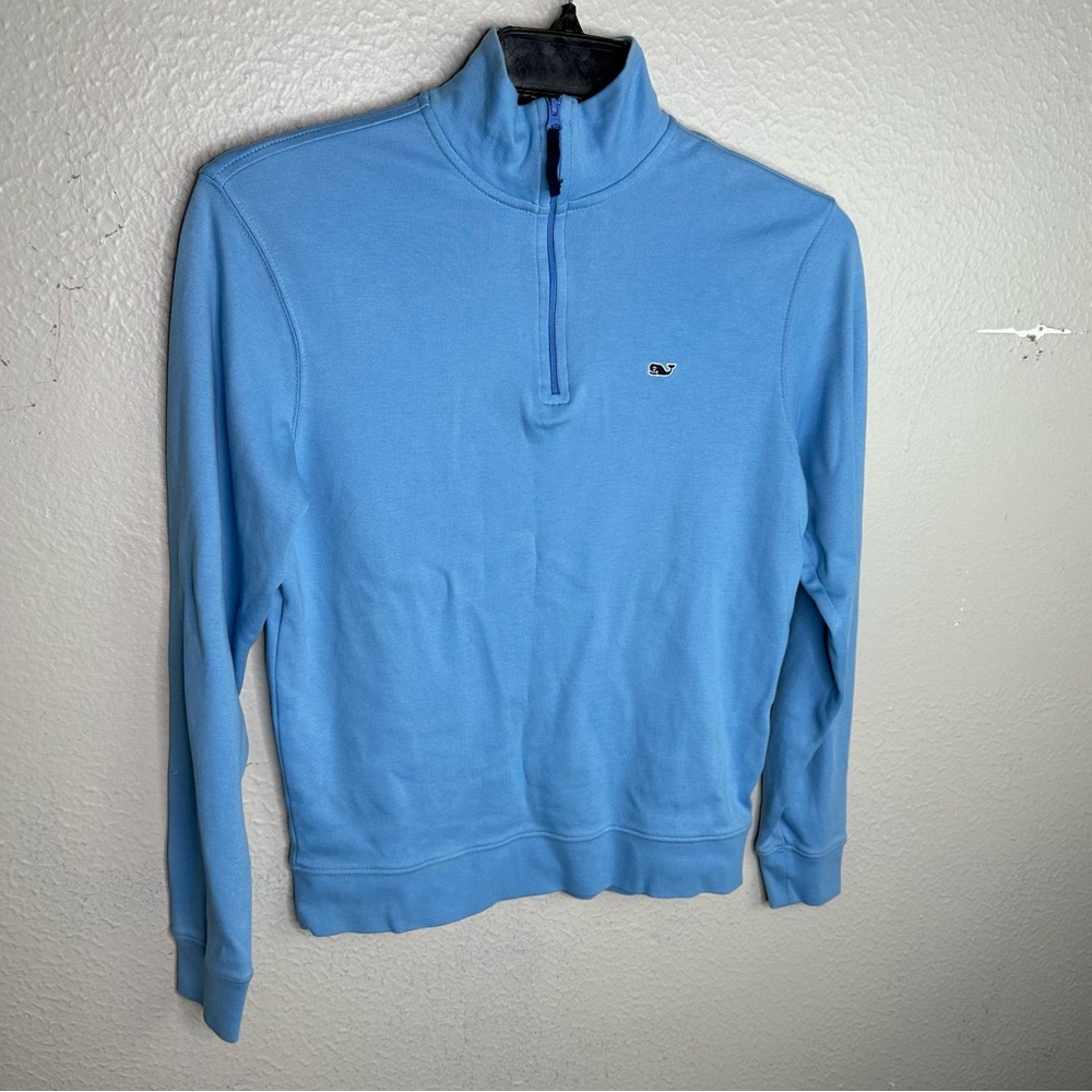 Vineyard Vines Blue Quarter Zip Pullover XS A29